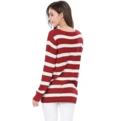 Allegra K Women Long Sleeves Drop Shoulder Loose Striped Sweater 13 Allegra K Women Long Sleeves Drop Shoulder Loose Striped Sweater -Women Clothing Sale GUEST 39e4fa0e 1209 480a a447 92eb3687f426