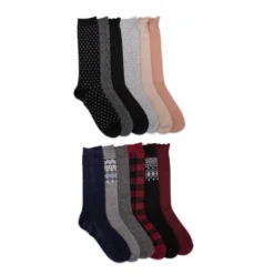 MUK LUKS Women's 12 Pair Pack 8" Boot Socks -Women Clothing Sale GUEST 3acdaca9 aa2e 488b 82fd eef438204348