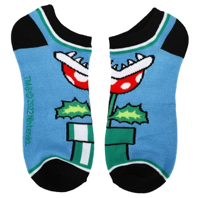 Super Mario Bros Mario & Luigi Mixed Icons Women's 5-Pack Ankle Socks 4 Super Mario Bros Mario & Luigi Mixed Icons Women's 5-Pack Ankle Socks - Image 4