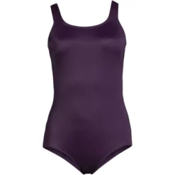 Lands' End Women's Chlorine Resistant Scoop Neck Soft Cup Tugless Sporty One Piece Swimsuit -Women Clothing Sale GUEST 3b6ec52c 45a8 4d2c 894c 8cd22f523dd7