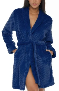 Women's Warm Soft Plush Fleece Bathrobe, Knee Length Robe, Chevrons -Women Clothing Sale GUEST 3bbf85b6 83e4 42bb 8bdd eb6ae91faf32