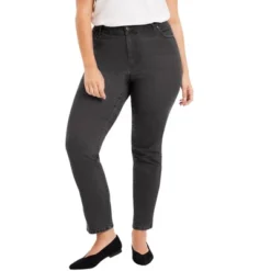June + Vie By Roaman's Women’s Plus Size Curvie Fit Straight-Leg Jeans -Women Clothing Sale GUEST 3d9c136b cc32 469d b9cd fc1e5206ae92