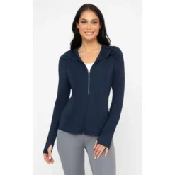 Yogalicious - Women's Slim Fit Hooded Track Jacket 38 Yogalicious - Women's Slim Fit Hooded Track Jacket -Women Clothing Sale GUEST 3e90ae00 2a29 483a 9083 ddf96981ebce