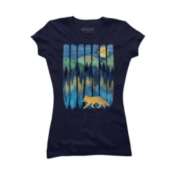 Junior's Design By Humans Fox Forest Night By Maryedenoa T-Shirt 15 Junior's Design By Humans Fox Forest Night By Maryedenoa T-Shirt -Women Clothing Sale GUEST 3ef57181 8057 4839 8135 04b9d39abacd