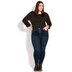 Women's Plus Size Serendipity Zip Jean - Dark Wash | EVANS 5 Women's Plus Size Serendipity Zip Jean - Dark Wash | EVANS -Women Clothing Sale GUEST 3fd304ea 5d4e 4522 865e acec633c89de