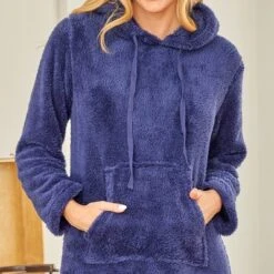 Women's Soft Plush Sweatshirt Robe, Long Hooded Fleece Loungewear -Women Clothing Sale GUEST 3ffb9e32 56b1 416b b443 9ac8ed8c9505