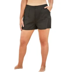 Swim 365 Women’s Plus Size Cargo Swim Shorts With Side Slits 7 Swim 365 Women’s Plus Size Cargo Swim Shorts With Side Slits -Women Clothing Sale GUEST 40cec9df 3a5a 40ec 8103 b20574f45fa2
