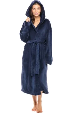 Women's Soft Fleece Robe With Hood, Warm Lightweight Bathrobe -Women Clothing Sale GUEST 4265a6a1 e2f8 420d a895 ce3ea3b2aa0b