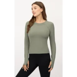 Yogalicious Womens Seamless Zaia Long Sleeve Active Shirt