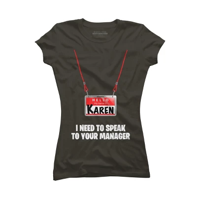 Junior's Design By Humans Karen Halloween Costume I Need To Speak To Your Manager By MonVit T-Shirt 5 Junior's Design By Humans Karen Halloween Costume I Need To Speak To Your Manager By MonVit T-Shirt - Image 5