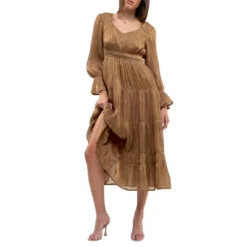 August Sky Women's Sheer Tiered Maxi Dress -Women Clothing Sale GUEST 479bbc50 dba3 4365 9de1 c1a44635cfaa