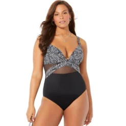 Swimsuits For All Women’s Plus Size Cut Out Mesh Underwire One Piece Swimsuit -Women Clothing Sale GUEST 47b03d31 63a8 4f0a 9996 2f68f23ab57c