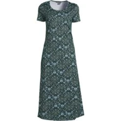 Lands' End Women's Cotton Short Sleeve Midcalf Nightgown -Women Clothing Sale GUEST 47bcacd0 1d0a 4122 9f66 caf41d215752