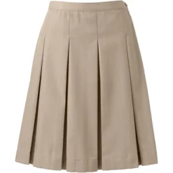 Lands' End Lands' End School Uniform Women's Poly-Cotton Box Pleat Skirt Top Of Knee -Women Clothing Sale GUEST 47c7fa88 9e47 4401 8955 8f5eca63f14f