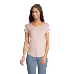 Lands' End Women's U-neck Jersey T-shirt -Women Clothing Sale GUEST 4c96276d d32e 4e8f bd6a 4568d533af44