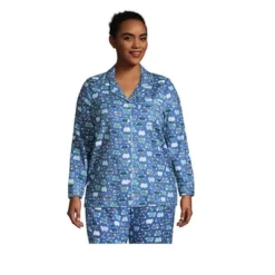 Lands' End Women's Long Sleeve Print Flannel Pajama Top -Women Clothing Sale GUEST 4da2dda8 9d85 4a20 80af 342e97ea07b3