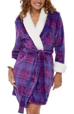 Women's Classic Plush Robe, Short Fleece Bathrobe Prints 28 Women's Classic Plush Robe, Short Fleece Bathrobe Prints -Women Clothing Sale GUEST 507e9cee 614a 4cb5 b715 9cac81defdcb