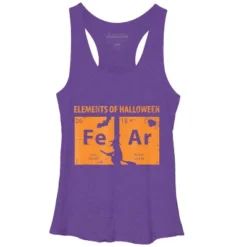 Women's Design By Humans Elements Of Halloween Tee (FeAr) Periodically By Luckyst Racerback Tank Top -Women Clothing Sale GUEST 50c31b12 5acf 4e7d a99f 4103eb4427f7