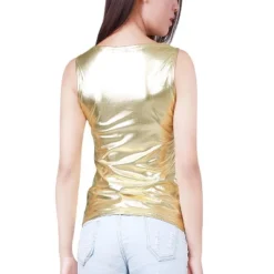 Allegra K Women's U Neck Stretchy Slim Fit Shiny Sparkly Metallic Tank Top -Women Clothing Sale GUEST 5143342b 9895 4b17 835a 00908b2f5562