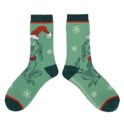 The Grinch Red And Green Womens Crew Socks (Pack Of 5)
