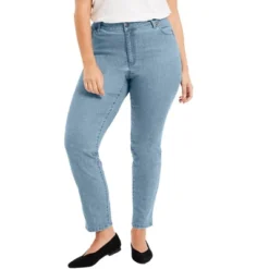 June + Vie By Roaman's Women’s Plus Size Curvie Fit Straight-Leg Jeans -Women Clothing Sale GUEST 52b86658 4f20 440d a0b4 6fd4428746cf