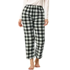 Allegra K Women's Plaid Fleece Pajama Winter Thick Warm Loungewear Home Pants -Women Clothing Sale GUEST 52d3dd0e 1a0d 40ff b28f 9d0b0b51a530