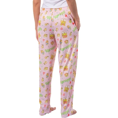 Sanrio Keroppi Women's Pajama Pants Allover Print Adult Lounge Sleep Bottoms 3 Sanrio Keroppi Women's Pajama Pants Allover Print Adult Lounge Sleep Bottoms - Image 3
