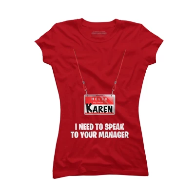 Junior's Design By Humans Karen Halloween Costume I Need To Speak To Your Manager By MonVit T-Shirt 7 Junior's Design By Humans Karen Halloween Costume I Need To Speak To Your Manager By MonVit T-Shirt - Image 7