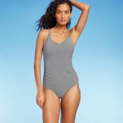 Women's Textured Gingham Ruched Full Coverage One Piece Swimsuit - Kona Sol™ Black 11 Women's Textured Gingham Ruched Full Coverage One Piece Swimsuit - Kona Sol™ Black -Women Clothing Sale GUEST 55d530b9 25ae 4ba8 aaaa e2f0ff5bf1de