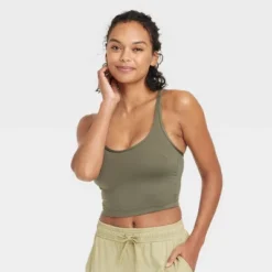 Women's Light Support Brushed Strappy Crop Sports Bra - All In Motion™ -Women Clothing Sale GUEST 5697bd7b 650c 4890 9f35 a45498439fe7