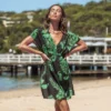Women's Tropical Leaf Cover-Up Dress - Cupshe