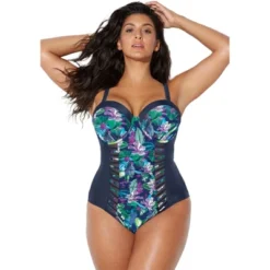 Swimsuits For All Women’s Plus Size Ruched Underwire One Piece Swimsuit -Women Clothing Sale GUEST 591102bc 674b 41fe 85e3 22c3c870b04d