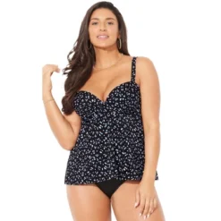 Swimsuits For All Women’s Plus Size Flyaway Underwire Tankini Top -Women Clothing Sale GUEST 597133ee 34f8 4787 884b 7d2e866d3fec