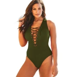 Swimsuits For All Women’s Plus Size Lace Up One Piece Swimsuit -Women Clothing Sale GUEST 5a1744aa 23e0 4b63 b671 423c0b7cc661