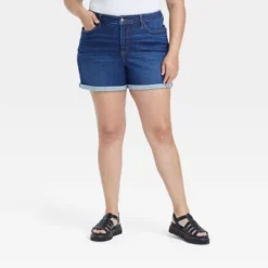 Women's Plus Size Mid-Rise Jean Shorts - Ava & Viv™ -Women Clothing Sale GUEST 5b405c77 3ec9 495b ab34 0c9c421ddd57