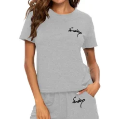 Cheibear Womens Sleepwear Crew Neck Nightwear With Shorts Loungewear Pajama Set 15 Cheibear Womens Sleepwear Crew Neck Nightwear With Shorts Loungewear Pajama Set -Women Clothing Sale GUEST 5b952bfb 3265 42b0 aa02 8d9ae4e9bbd3