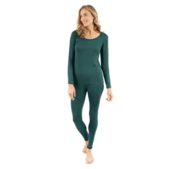 Leveret Womens Two Piece Boho Solid Color Thermal Pajamas -Women Clothing Sale GUEST 5b9dde48 f022 458f 8824 1d0c6597f19f