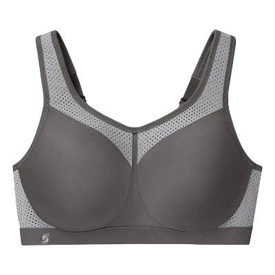 Glamorise Womens High Impact Wonderwire Sports Underwire Bra 9066 Gray 3 Glamorise Womens High Impact Wonderwire Sports Underwire Bra 9066 Gray - Image 3