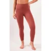 Yogalicious Womens Lux Elastic Free High Waist Side Pocket 7/8 Ankle Legging