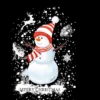Women's Design By Humans Christmas Snowman By Werant Racerback Tank Top