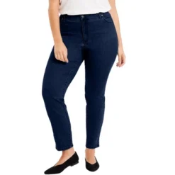 June + Vie By Roaman's Women’s Plus Size Curvie Fit Straight-Leg Jeans -Women Clothing Sale GUEST 616d57d2 d5f2 430d b954 af015a4c1c65
