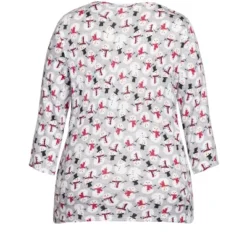 Women's Plus Size Snowman Hacci V Neck Sleep Top - Gray | AVENUE -Women Clothing Sale GUEST 61e3578d d716 4e9d 83c2 645272301c3f