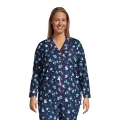 Lands' End Women's Long Sleeve Print Flannel Pajama Top -Women Clothing Sale GUEST 634c6824 97c5 425b af6d f9b43376f124