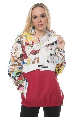 Members Only Women's Looney Tunes Collab Popover Oversized Jacket 3 Members Only Women's Looney Tunes Collab Popover Oversized Jacket - Image 3