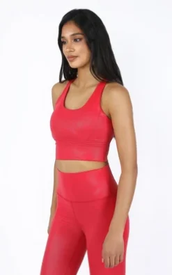 90 Degree By Reflex Womens Wonderlink Liquid Disco Foil Print Longline Racerback Warrior Bra -Women Clothing Sale GUEST 64b7165f 3419 4cee b5e9 27988485cf8d