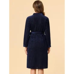 Allegra K Women's Velvet Bathrobe Soft Lounge Pajamas Sleepwear Tie Waist Flannel Robe -Women Clothing Sale GUEST 650fc63a e1f9 4053 9a7a 5ba7bb7f5515