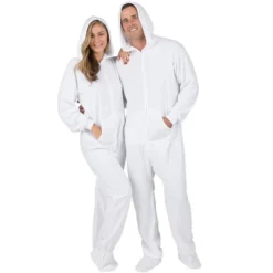 Footed Pajamas - Arctic White Adult Hoodie Fleece Onesie -Women Clothing Sale GUEST 65ad92f9 4b4f 436e 8d35 5cadb262e2d7