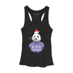 Women's Design By Humans Christmas Panda By NikKor Racerback Tank Top -Women Clothing Sale GUEST 6868c679 8272 46ad 8863 e0ef7f982daa