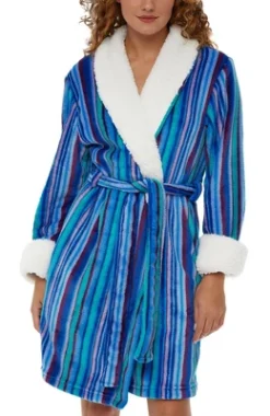 Women's Classic Plush Robe, Short Fleece Bathrobe Prints 24 Women's Classic Plush Robe, Short Fleece Bathrobe Prints -Women Clothing Sale GUEST 69a40d00 6e19 4865 8a2a 12832111a249