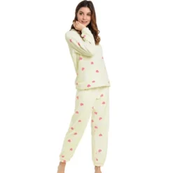 Allegra K Women Winter Flannel Pajama Sets Cute Printed Long Sleeve Nightwear Top And Pants Loungewear Soft Sleepwears -Women Clothing Sale GUEST 6a1e1320 35b6 4e08 b8c6 d16155d477bb